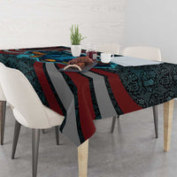 Singapore Tablecloth with National Icons and Majulah Singapura Script