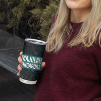 Singapore Tumbler Cup with National Icons and Majulah Singapura Script