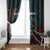 Singapore Window Curtain with National Icons and Majulah Singapura Script
