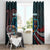Singapore Window Curtain with National Icons and Majulah Singapura Script