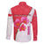 Singapore Family Matching Puletasi and Hawaiian Shirt with Orchid Flower Design and National Flag Motif