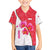 Singapore Family Matching Puletasi and Hawaiian Shirt with Orchid Flower Design and National Flag Motif