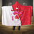Singapore Hooded Blanket with Orchid Flower Design and National Flag Motif