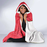 Singapore Hooded Blanket with Orchid Flower Design and National Flag Motif