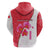 Singapore Hoodie with Orchid Flower Design and National Flag Motif