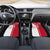 Yemen Football Car Mats with Red and White Flag Design