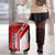 Yemen Football Luggage Cover with Red and White Flag Design