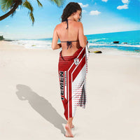 Yemen Football Sarong with Red and White Flag Design
