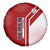 Yemen Football Spare Tire Cover with Red and White Flag Design
