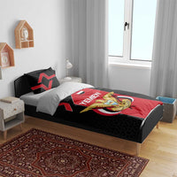Yemen Eagle Emblem Bedding Set with National Flag and Map Design