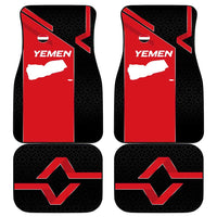 Yemen Eagle Emblem Car Mats with National Flag and Map Design
