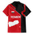 Yemen Eagle Emblem Family Matching Summer Maxi Dress and Hawaiian Shirt with National Flag and Map Design