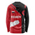 Yemen Eagle Emblem Long Sleeve Shirt with National Flag and Map Design
