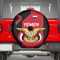Yemen Eagle Emblem Spare Tire Cover with National Flag and Map Design