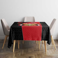 Yemen Eagle Emblem Tablecloth with National Flag and Map Design