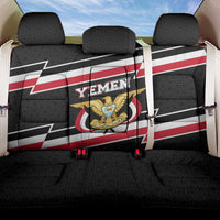 Yemen Back Car Seat Cover with National Eagle Emblem and Flag Stripe Design