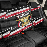 Yemen Back Car Seat Cover with National Eagle Emblem and Flag Stripe Design