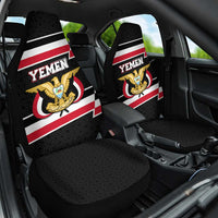 Yemen Car Seat Cover with National Eagle Emblem and Flag Stripe Design