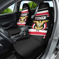 Yemen Car Seat Cover with National Eagle Emblem and Flag Stripe Design