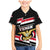 Yemen Family Matching Mermaid Dress and Hawaiian Shirt with National Eagle Emblem and Flag Stripe Design