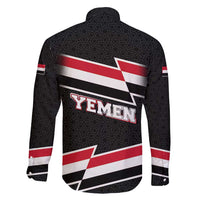 Yemen Family Matching Puletasi and Hawaiian Shirt with National Eagle Emblem and Flag Stripe Design