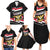 Yemen Family Matching Summer Maxi Dress and Hawaiian Shirt with National Eagle Emblem and Flag Stripe Design