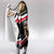 Yemen Hooded Blanket with National Eagle Emblem and Flag Stripe Design