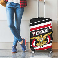 Yemen Luggage Cover with National Eagle Emblem and Flag Stripe Design
