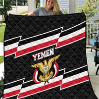 Yemen Quilt with National Eagle Emblem and Flag Stripe Design