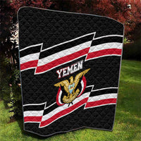 Yemen Quilt with National Eagle Emblem and Flag Stripe Design