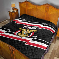 Yemen Quilt with National Eagle Emblem and Flag Stripe Design