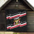Yemen Quilt with National Eagle Emblem and Flag Stripe Design