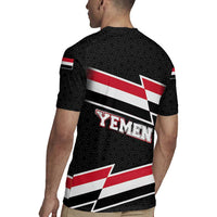 Yemen Rugby Jersey with National Eagle Emblem and Flag Stripe Design