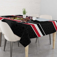 Yemen Tablecloth with National Eagle Emblem and Flag Stripe Design