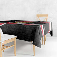 Yemen Tablecloth with National Eagle Emblem and Flag Stripe Design