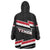 Yemen Wearable Blanket Hoodie with National Eagle Emblem and Flag Stripe Design