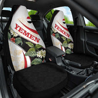 Yemen Car Seat Cover with Mocha Coffee Plant Design and National Flag Accents