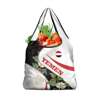 Yemen Grocery Bag with Mocha Coffee Plant Design and National Flag Accents