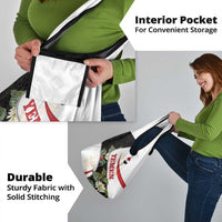 Yemen Grocery Bag with Mocha Coffee Plant Design and National Flag Accents