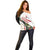 Yemen Off Shoulder Sweater with Mocha Coffee Plant Design and National Flag Accents