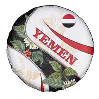 Yemen Spare Tire Cover with Mocha Coffee Plant Design and National Flag Accents