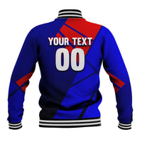 Personalized Cape Verde Soccer Shark Mascot Baseball Jacket Blue Sharks Football Player Dynamic Graphic
