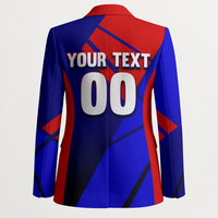 Personalized Cape Verde Soccer Shark Mascot Blazer Blue Sharks Football Player Dynamic Graphic