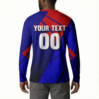 Personalized Cape Verde Soccer Shark Mascot Button Sweatshirt Blue Sharks Football Player Dynamic Graphic
