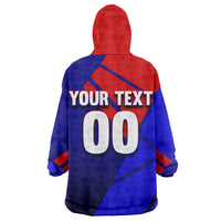 Personalized Cape Verde Soccer Shark Mascot Kid Wearable Blanket Hoodie Blue Sharks Football Player Dynamic Graphic