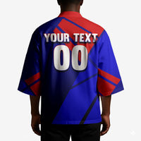 Personalized Cape Verde Soccer Shark Mascot Kimono Blue Sharks Football Player Dynamic Graphic