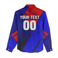 Personalized Cape Verde Soccer Shark Mascot Women Casual Shirt Blue Sharks Football Player Dynamic Graphic
