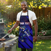 Personalized Cape Verde Soccer Apron Shark Mascot Football Player Striped Pattern
