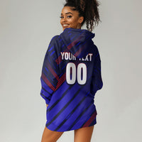 Personalized Cape Verde Soccer Hoodie Dress Shark Mascot Football Player Striped Pattern