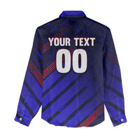 Personalized Cape Verde Soccer Women Casual Shirt Shark Mascot Football Player Striped Pattern